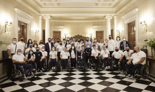 Κυριάκος Μητσοτάκης: Υποδέχθηκε στο Μαξίμου τους Έλληνες Παραολυμπιονίκες (video+photos)