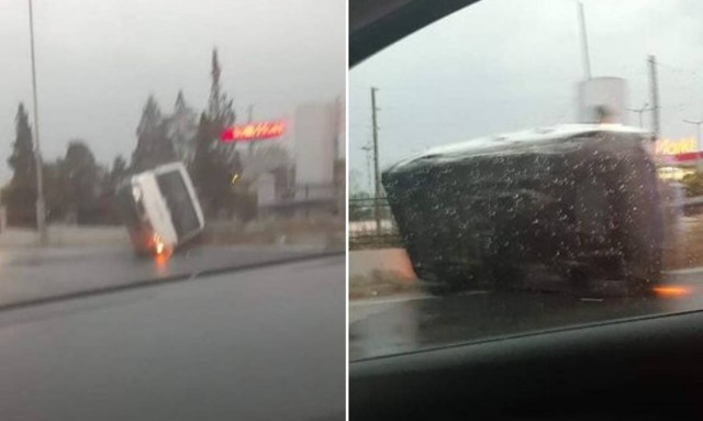 Τροχαία ατυχήματα σε Θεσσαλονίκη και Λαμία έφερε η κακοκαιρία