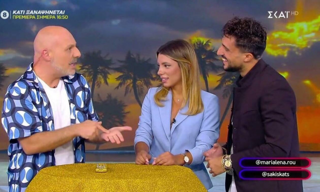 Σάκης και Μαριαλένα στον Νίκο Μουτσινά: «Είμαστε μαζί συνέχεια, έχουμε πάθει εξάρτηση»