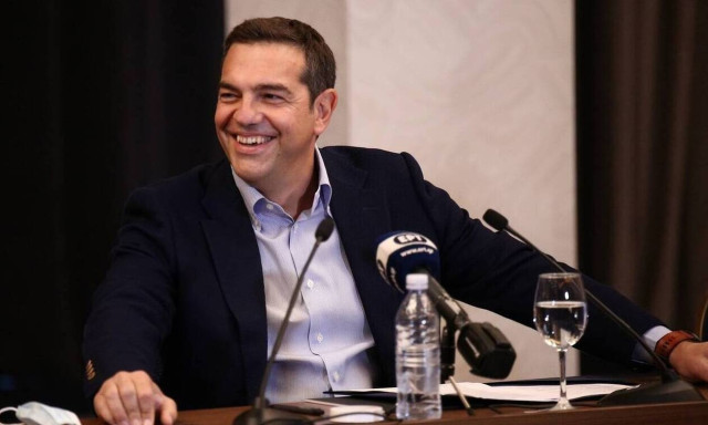 Tsipras meets with General Secretary of Cyprus' AKEL party Stefanou