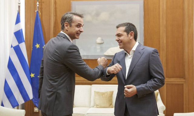 Μητσοτάκης, Τσίπρας