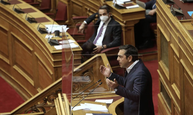 Ο πρωθυπουργός, Κυριάκος Μητσοτάκης και ο πρόεδρος του ΣΥΡΙΖΑ, Αλέξης Τσίπρας