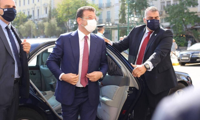 Istanbul mayor Imamoglou meets with Athens mayor Bakoyannis