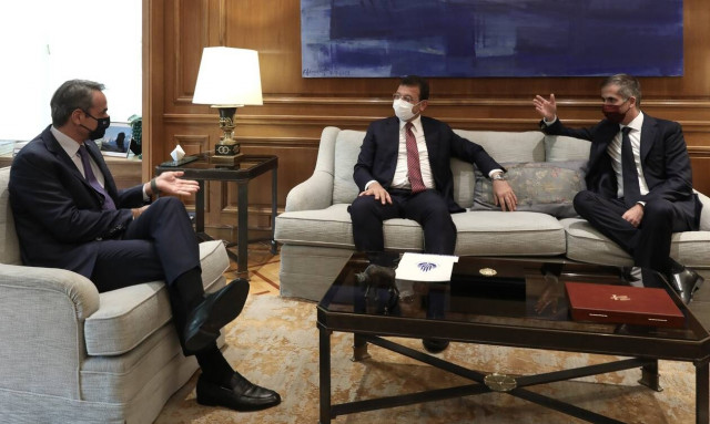 Για πολιτισμό και κλιματική αλλαγή μίλησαν Μπακογιάννης, Ιμάμογλου και Μητσοτάκης