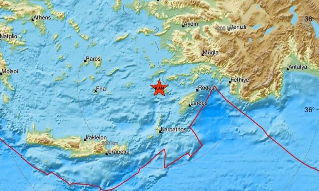 Σεισμός κοντά σε Νίσυρο και Τήλο (pics)