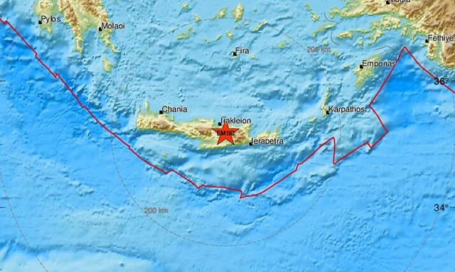 Σεισμός κοντά στο Ηράκλειο Κρήτης - Αισθητός σε αρκετές περιοχές (pics)