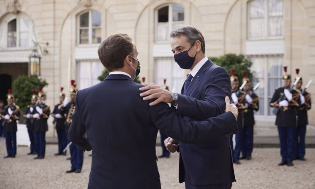 Κυριάκος Μητσοτάκης - Εμανουέλ Μακρόν