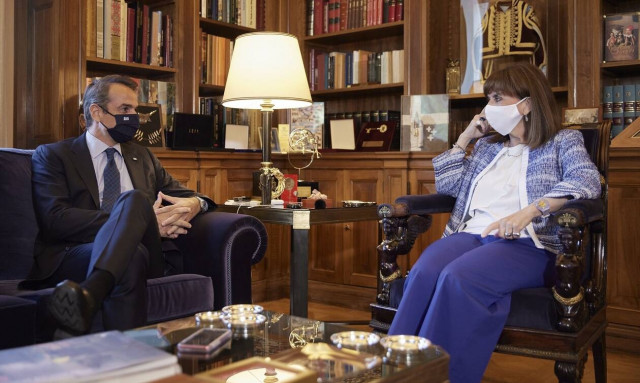 Κυριάκος Μητσοτάκης-Κατερίνα Σακελλαροπούλου