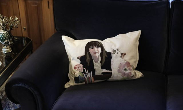 Η Πρόεδρος και το... μαξιλαράκι της