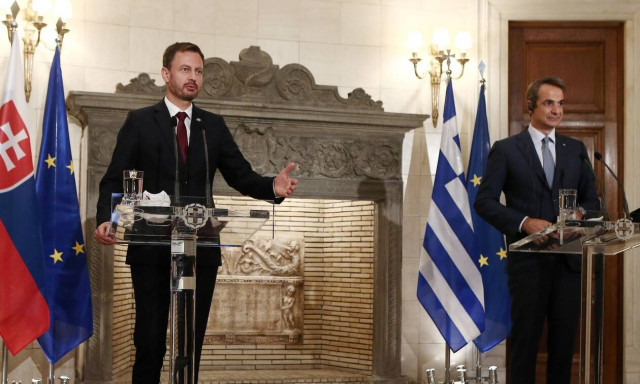 Συνάντηση Μητσοτάκη με τον Σλοβάκο ομόλογό του  - Συζητήθηκαν οι οικονομικές και εμπορικές σχέσεις