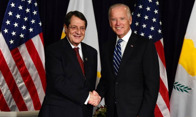 Μπάιντεν προς Αναστασιάδη: Στήριξη ΗΠΑ για λύση στο Κυπριακό