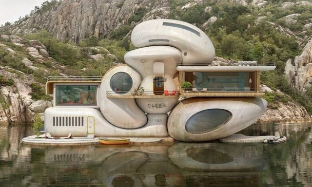 «Η Καλύβα του Βίτγκενσταϊν»: Αμφίβια καταλύματα στα νορβηγικά φιορδ (photos)