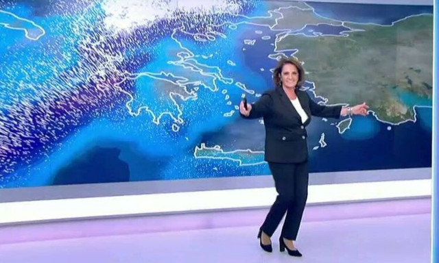 Ο χορός της... κακοκαιρίας: Η Χριστίνα Σούζη χόρεψε «Μπάλλο» (video)