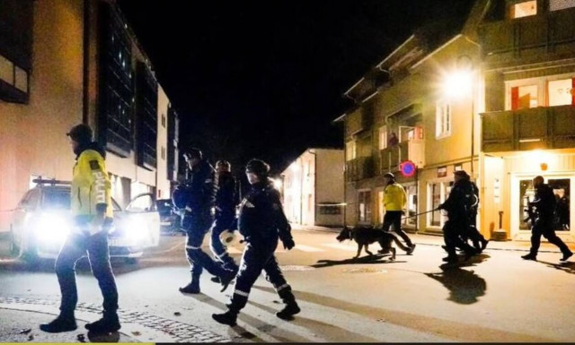 Το σημείο της επίθεσης στη Νορβηγία