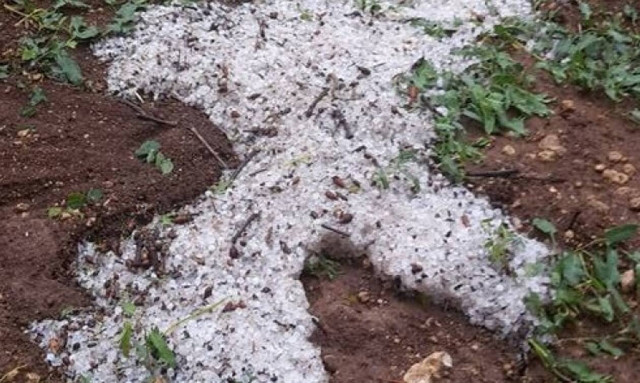 Κακοκαιρία «Μπάλλος»: Έριξε χαλάζι στην Κρήτη (vid)