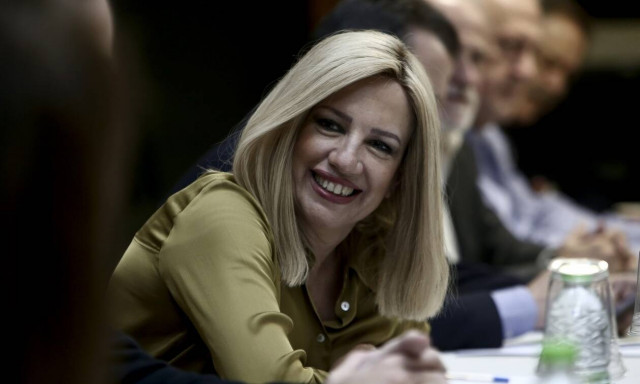 Η πρόεδρος του ΚΙΝΑΛ, Φώφη Γεννηματά