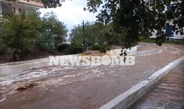 Προβλήματα προκάλεσε στην Εύβοια η κακοκαιρία 