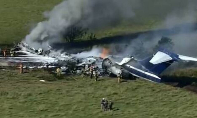 Συναγερμός στο Τέξας: Συνετρίβη αεροσκάφος – Οι πρώτες εικόνες (pics)