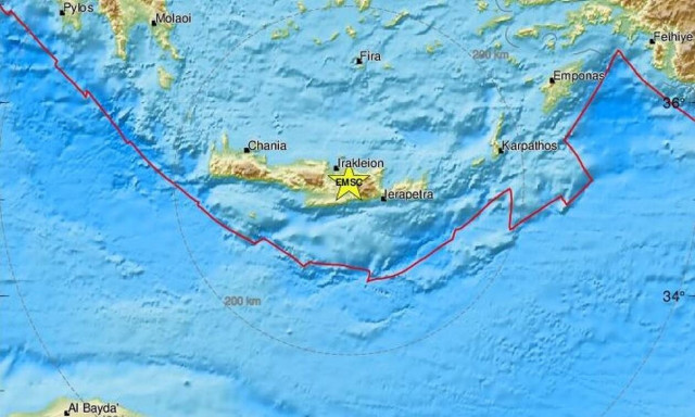 Χάρτης σεισμού