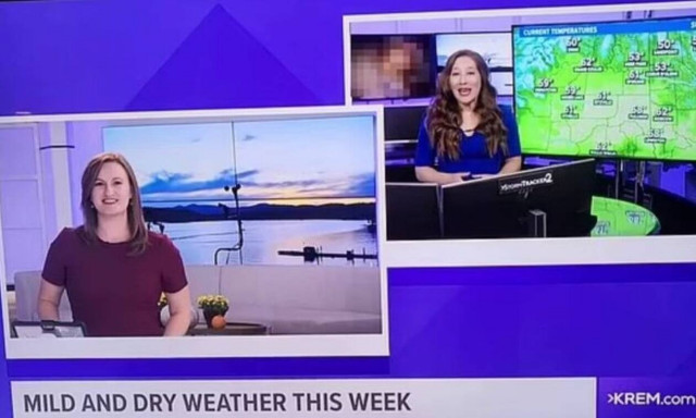 Χαμός σε δελτίο ειδήσεων: Έλεγαν τον καιρό και πίσω έπαιζε ερωτική ταινία