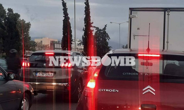 Κίνηση ΤΩΡΑ: Μποτιλιάρισμα χιλιομέτρων στον Κηφισό – Δείτε χάρτη