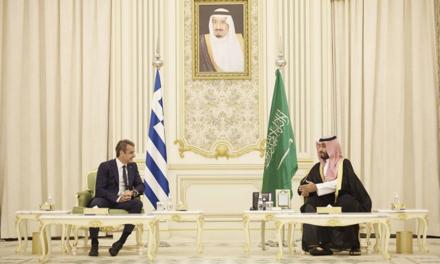 Συνάντηση Μητσοτάκη με τον πρίγκιπα διάδοχο της Σαουδικής Αραβίας: Τι συζήτησαν (pics)