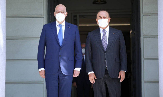 Νίκος Δένδιας και Μελβούτ Τσαβούσογλου