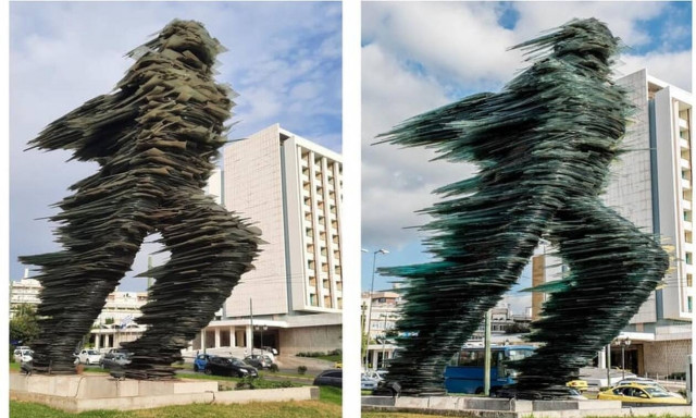 Ο «Δρομέας» καθαρίστηκε έπειτα από 7 χρόνια και... έλαμψε! (pics)