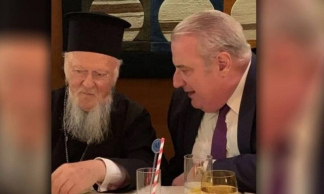 Στη Νέα Υόρκη με τον Πατριάρχη Βαρθολομαίο ο Σάκης Κεχαγιόγλου