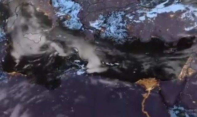 «Νέαρχος»: Timelapse βίντεο από το πέρασμα του μεσογειακού κυκλώνα