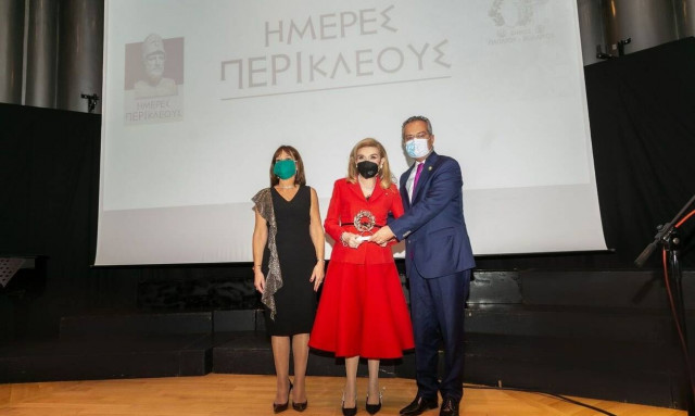 Με τo «Βραβείο Περικλέους» τιμήθηκε η Μαριάννα Βαρδινογιάννη