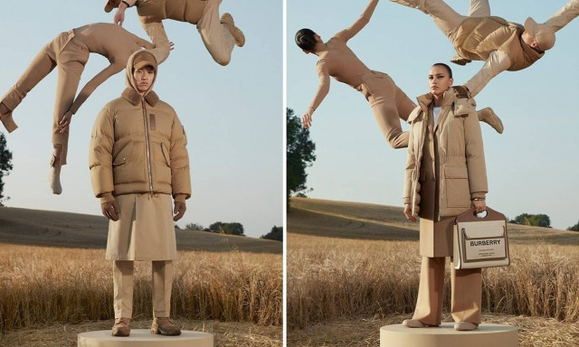 Μοντέλα του Burberry «πετούν» μέσα σε σταροχώραφα