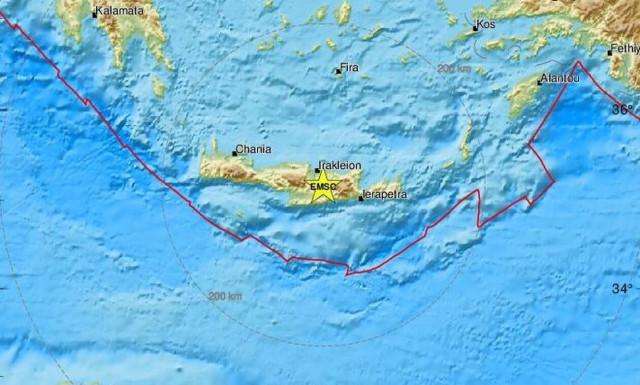 Χάρτης σεισμού