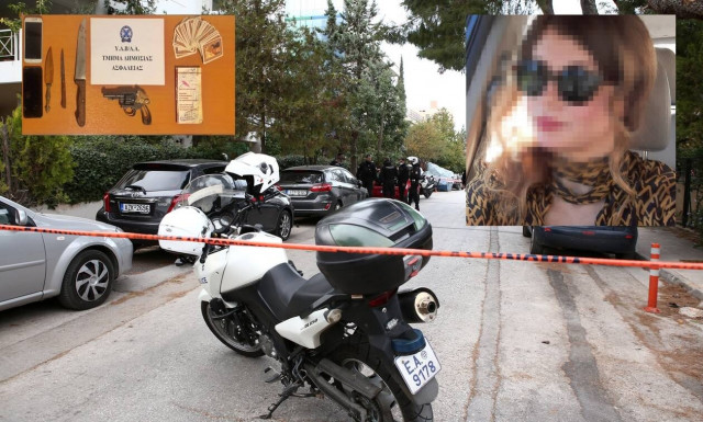 Χαλάνδρι: Η εικαστικός είχε στην κατοχή της περίστροφο, μαχαίρια και κάρτες ταρώ