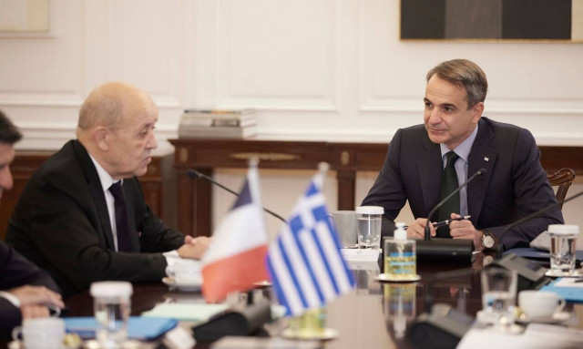 Συνάντηση Μητσοτάκη - Λε Ντριάν: Στο επίκεντρο οι περιφερειακές και διεθνείς εξελίξεις