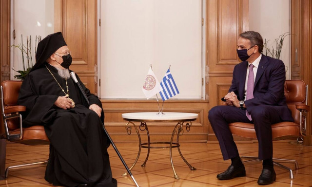 Μητσοτάκης προς Βαρθολομαίο: Στηρίζουμε τα δίκαια αιτήματα του Οικουμενικού Θρόνου