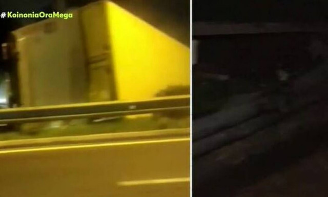 Τροχαίο με ανατροπή νταλίκας στον Κηφισό στο ύψος της Αχαρνών: Ταλαιπωρία για τους οδηγούς