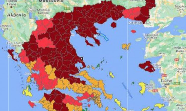 Κορονοϊός: Γρεβενά, Άρτα, Αιτωλοακαρνανία μπαίνουν στο βαθύ «κόκκινο»