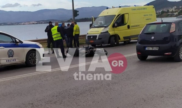 Τροχαίο δυστύχημα στη Χαλκίδα με ένα νεκρό και έναν τραυματία (photos)