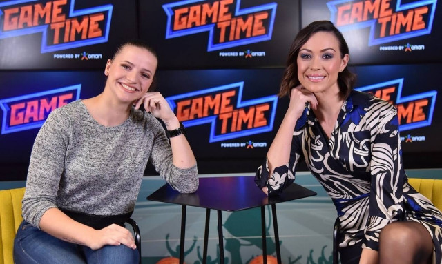 Η μπασκετμπολίστρια του Παναθηναϊκού Αγγελική Βιντσιλαίου στο ΟΠΑΠ Game Time Μπάσκετ