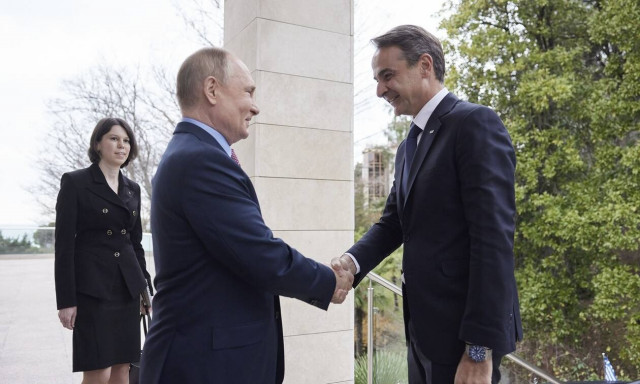 Μητσοτάκης Πούτιν 