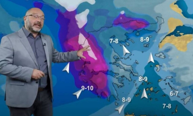 Καιρός - Αρναούτογλου: Σοβαρή επιδείνωση με καταιγίδες και σφοδρούς νοτιάδες -Πού χρειάζεται προσοχή