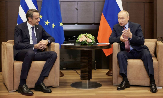 Κυριάκος Μητσοτάκης Βλαντιμίρ Πούτιν