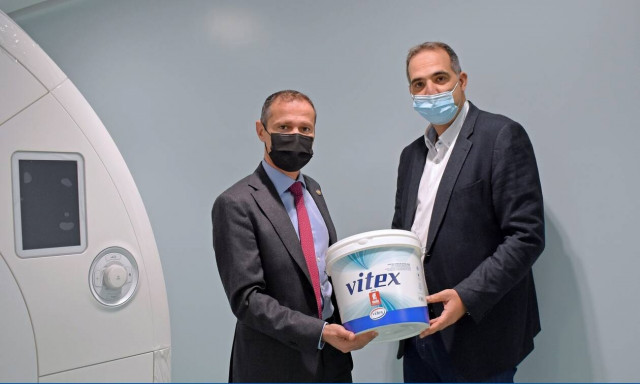 Χορηγία του αντιικού χρώματος Vitex with VAIRO στο νοσοκομείο Ωνάσειο Καρδιοχειρουργικό Κέντρο