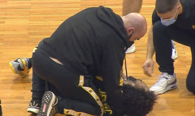 Basket League: Χτύπησε ο Ανγκόλα της ΑΕΚ – Πάει στο νοσοκομείο ο Κολομβιανός (video)