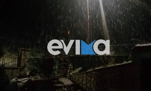 Καιρός: «Έπεσαν» τα πρώτα χιόνια στην Εύβοια – Στα «λευκά» ο Δήμος Μαντουδίου Λίμνης Αγίας Άννας