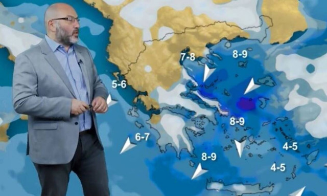 Καιρός - Αρναούτογλου: Έρχονται ψυχρές αέριες μάζες πολικής προέλευσης - Πού θα χιονίσει (vid)