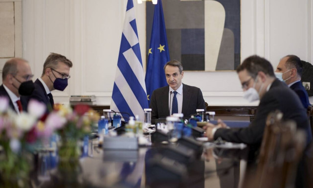 Ο Κυριάκος Μητσοτάκης στο υπουργικό συμβούλιο