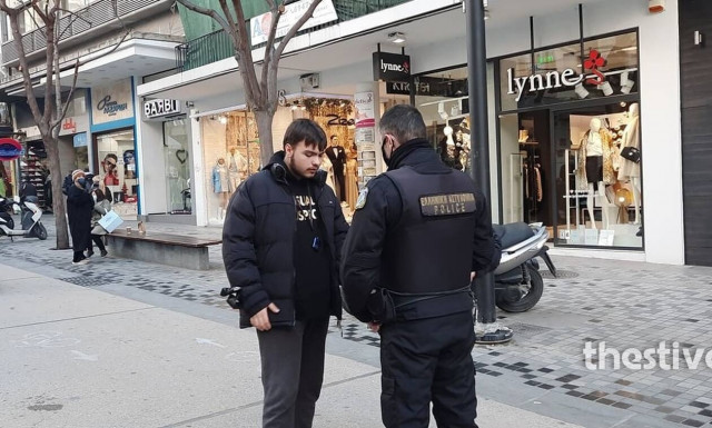 Θεσσαλονίκη: Αυξημένοι έλεγχοι της ΕΛ.ΑΣ. για τήρηση των μέτρων στο κέντρο της πόλης