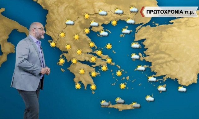 Καιρός – Αρναούτογλου: Πρωτοχρονιά με ξαστεριά σε όλη την Ελλάδα (vid)